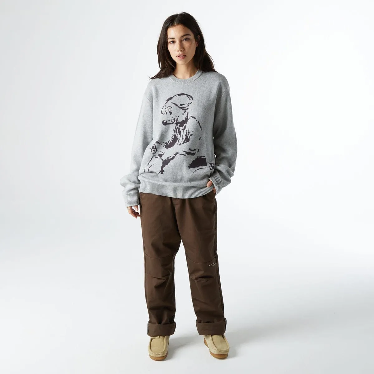 MOUSE INTARSIA SWEATER