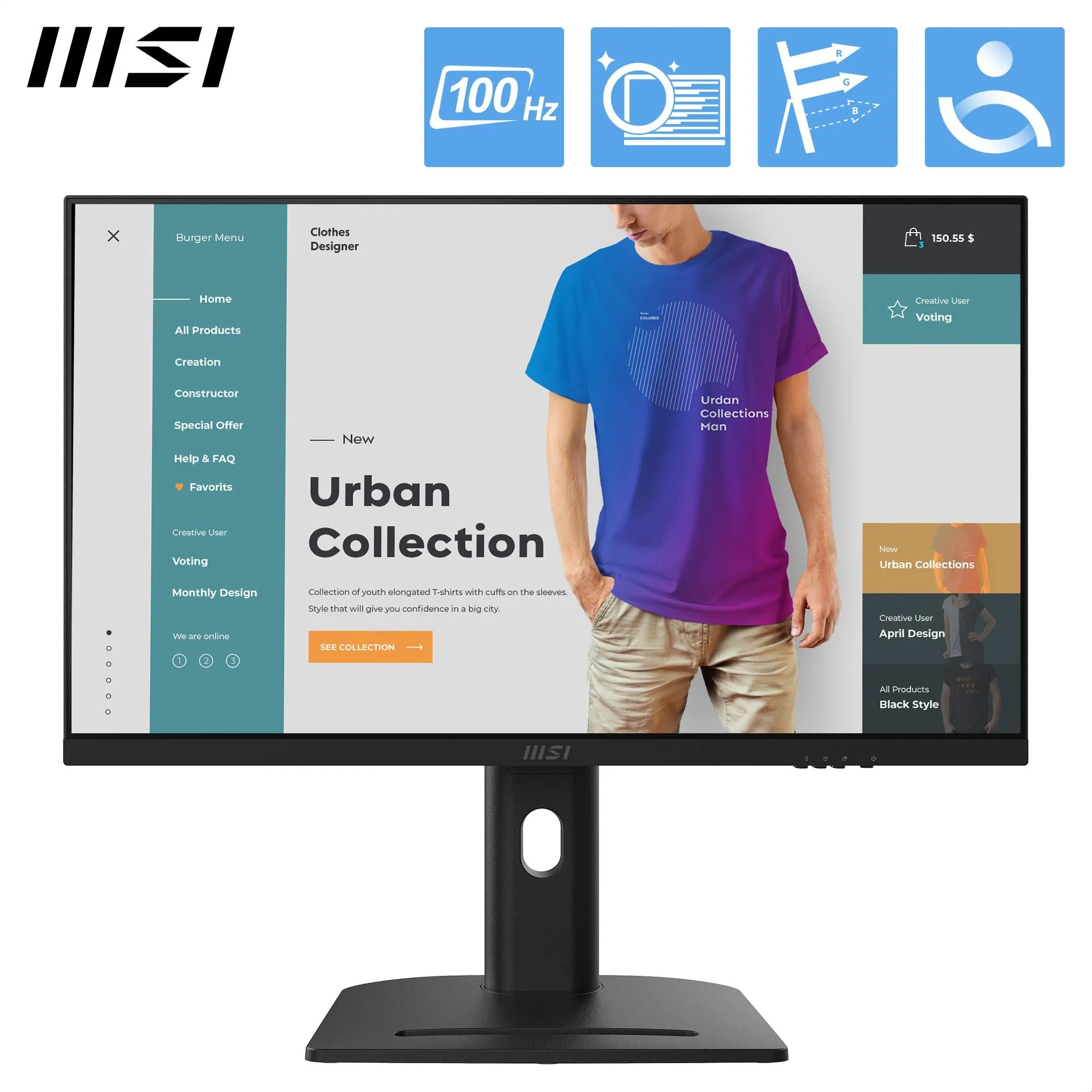 MSI Modern AM273QP AI 1UM-013AU 27" WQHD All-in-One PC (Intel Core Ultra 7)[3TB]