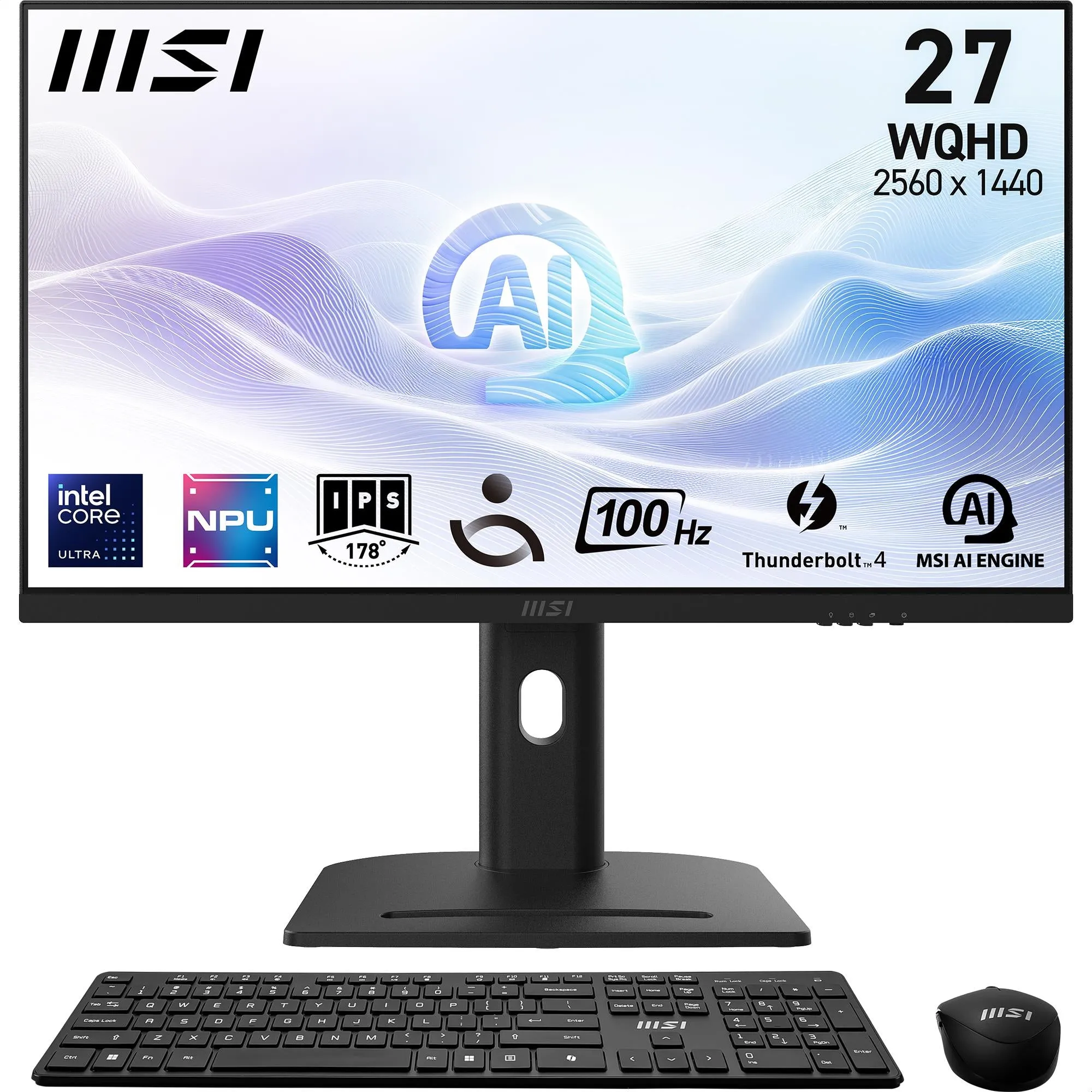 MSI Modern AM273QP AI 1UM-013AU 27" WQHD All-in-One PC (Intel Core Ultra 7)[3TB]