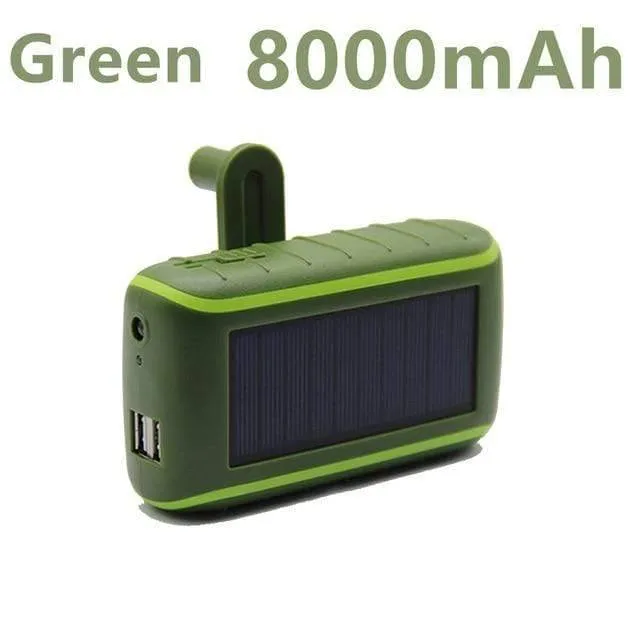 Multifunctional Hand Crank Solar Power Bank