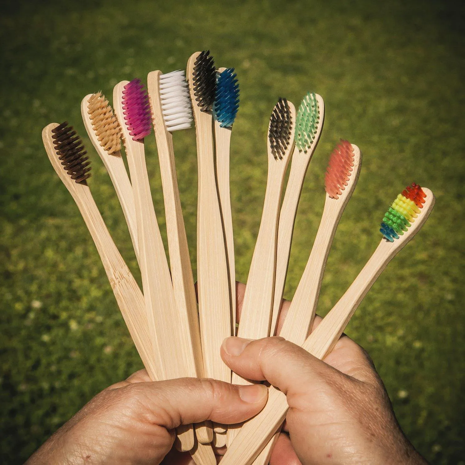 Natural Bamboo Toothbrush Soft Bristles Pack of 50