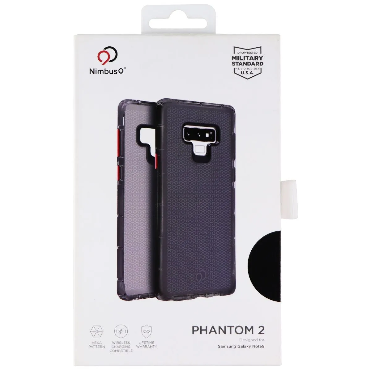 Nimbus9 Phantom 2 Slim Gel Case for Samsung Galaxy Note9 - Carbon Black