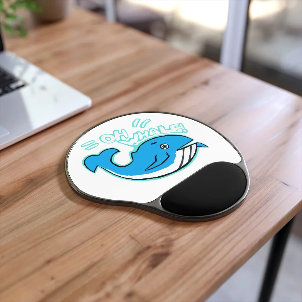 Oh Whale Mouse Pad With Wrist Rest