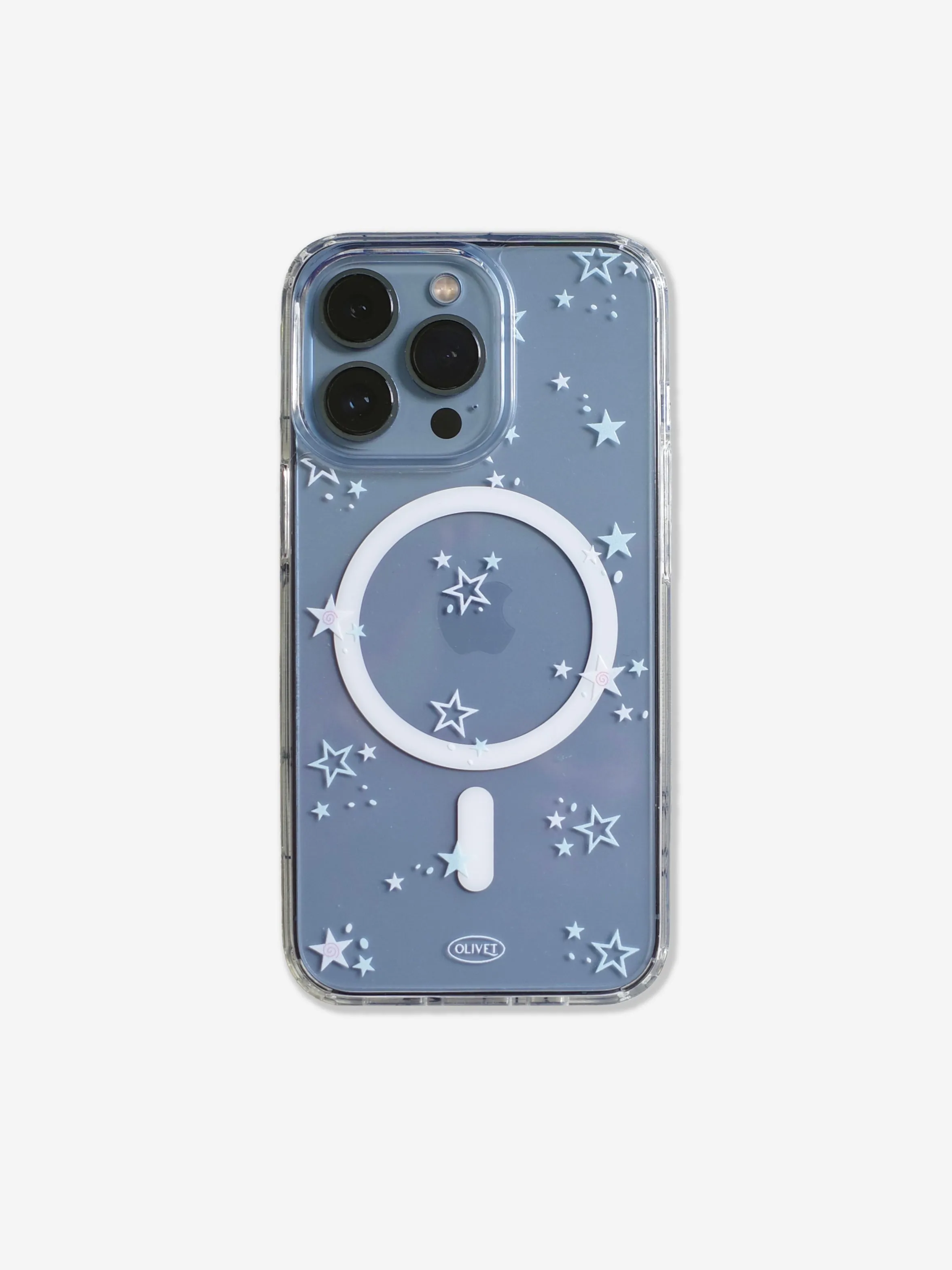 [OLIVET] Seasonless star light pattern clear case (magsafe/ jelly)