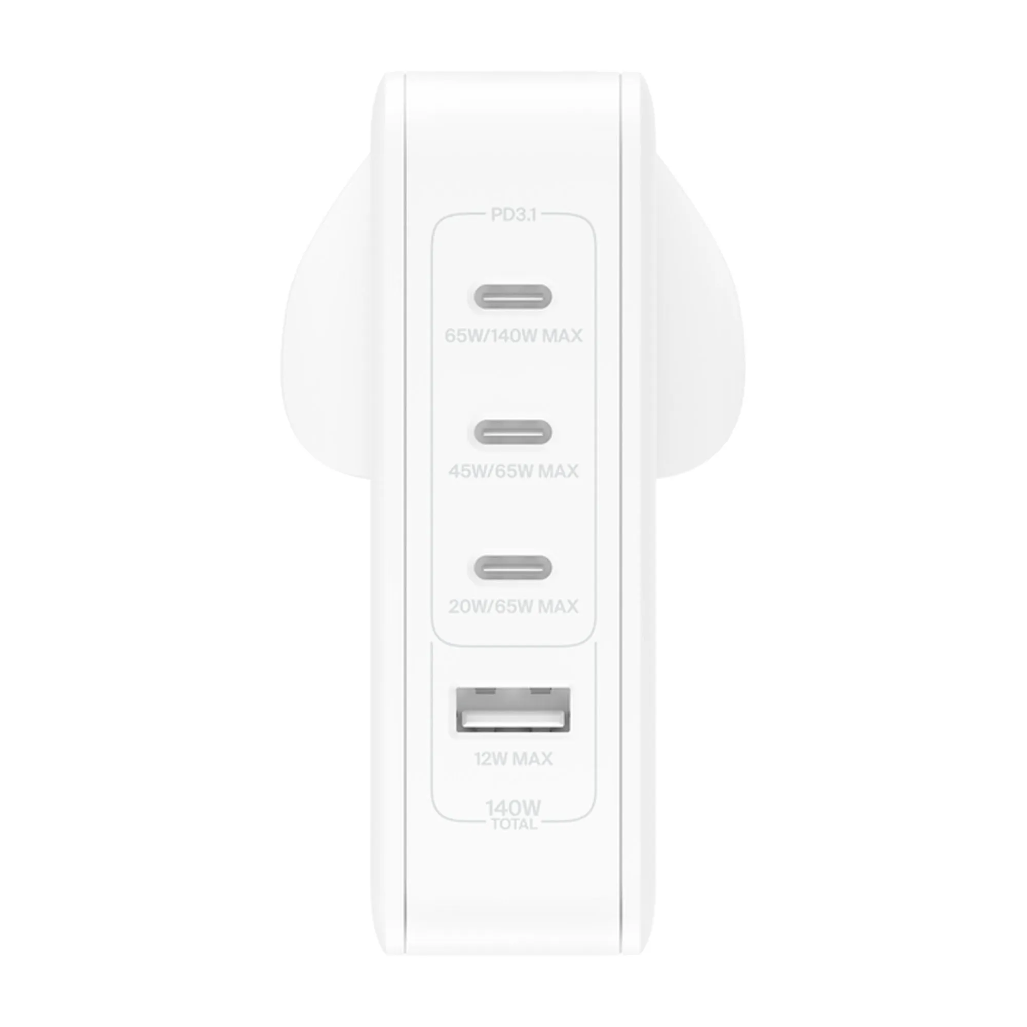 [ONLINE EXCLUSIVE] BELKIN BoostCharge Pro 140W 4-Port GaN PD  Fast Charging Wall Charge