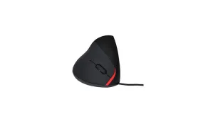 Optical Vertical Mouse - Ergonomic Wired Mouse for PC and Laptop (Black)