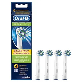 Oral-B CrossAction Toothbrush Heads Pack of 4