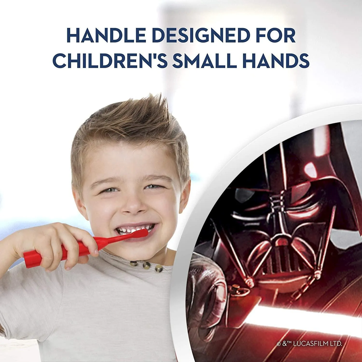 Oral-B Kids Battery Power Electric Toothbrush Featuring Disney's STAR WARS for Children and Toddlers age 3 , Soft (Characters May Vary)