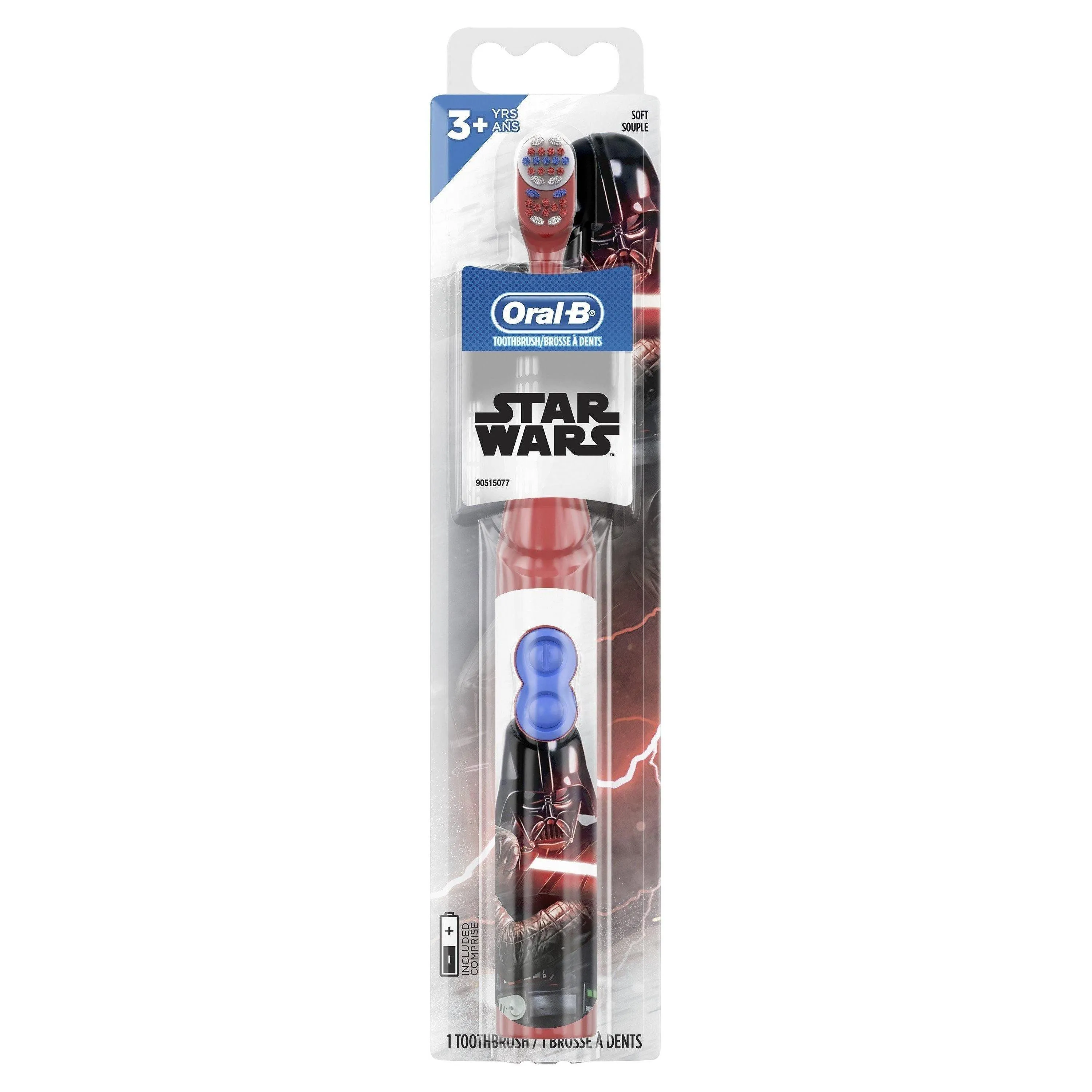 Oral-B Kids Battery Power Electric Toothbrush Featuring Disney's STAR WARS for Children and Toddlers age 3 , Soft (Characters May Vary)