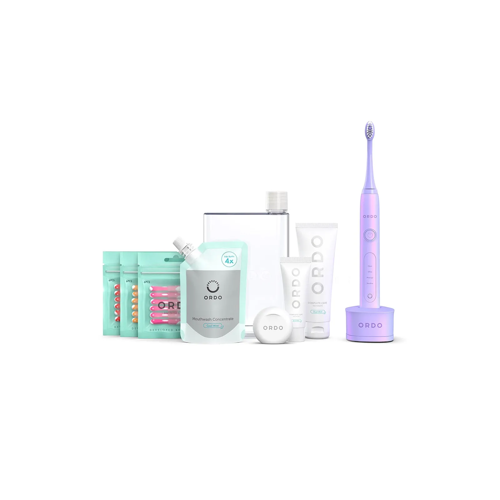 Ordo Pearl Violet Sonic Toothbrush & Complete Oral Care Kit (Worth £84.99)