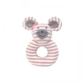 Organic Teething Rattle - Ballerina Mouse