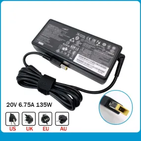 Original Laptop Ac Power Adapter For IBM Lenovo T440p Y50-70 Y50-70 20V 6.75A ADL135NDC3A Notebook Charger 20V 6.75A 135W