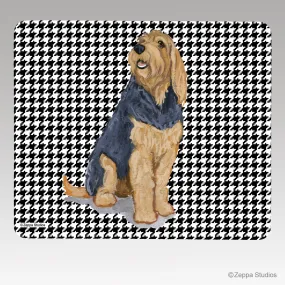 Otterhound Houndstooth Mouse Pad