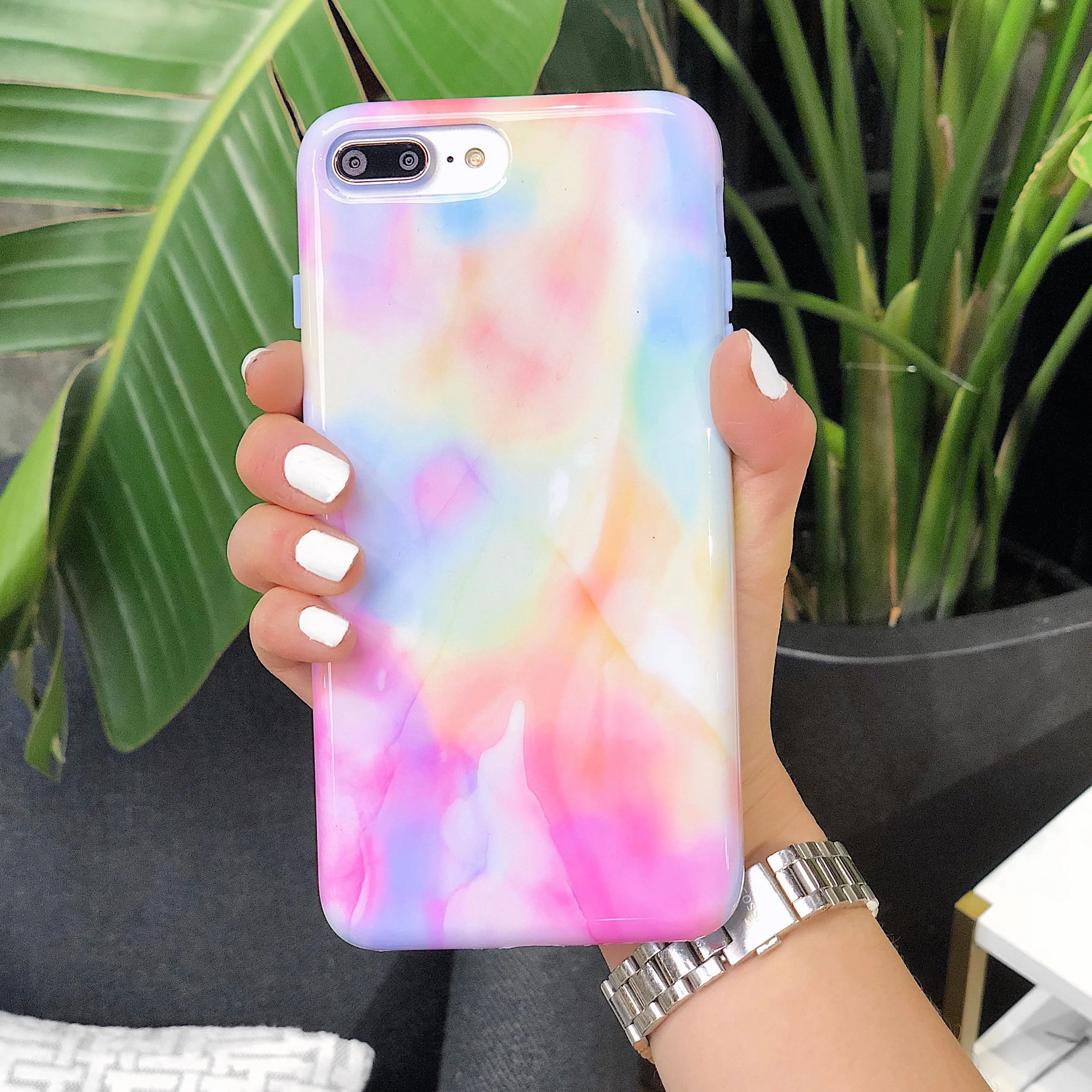 Pastel Tie Dye iPhone Case