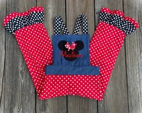 Personalized Minnie Mouse Overalls