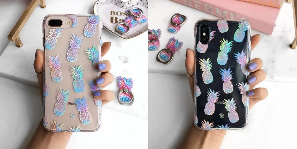 Pineapple Holo iPhone Case