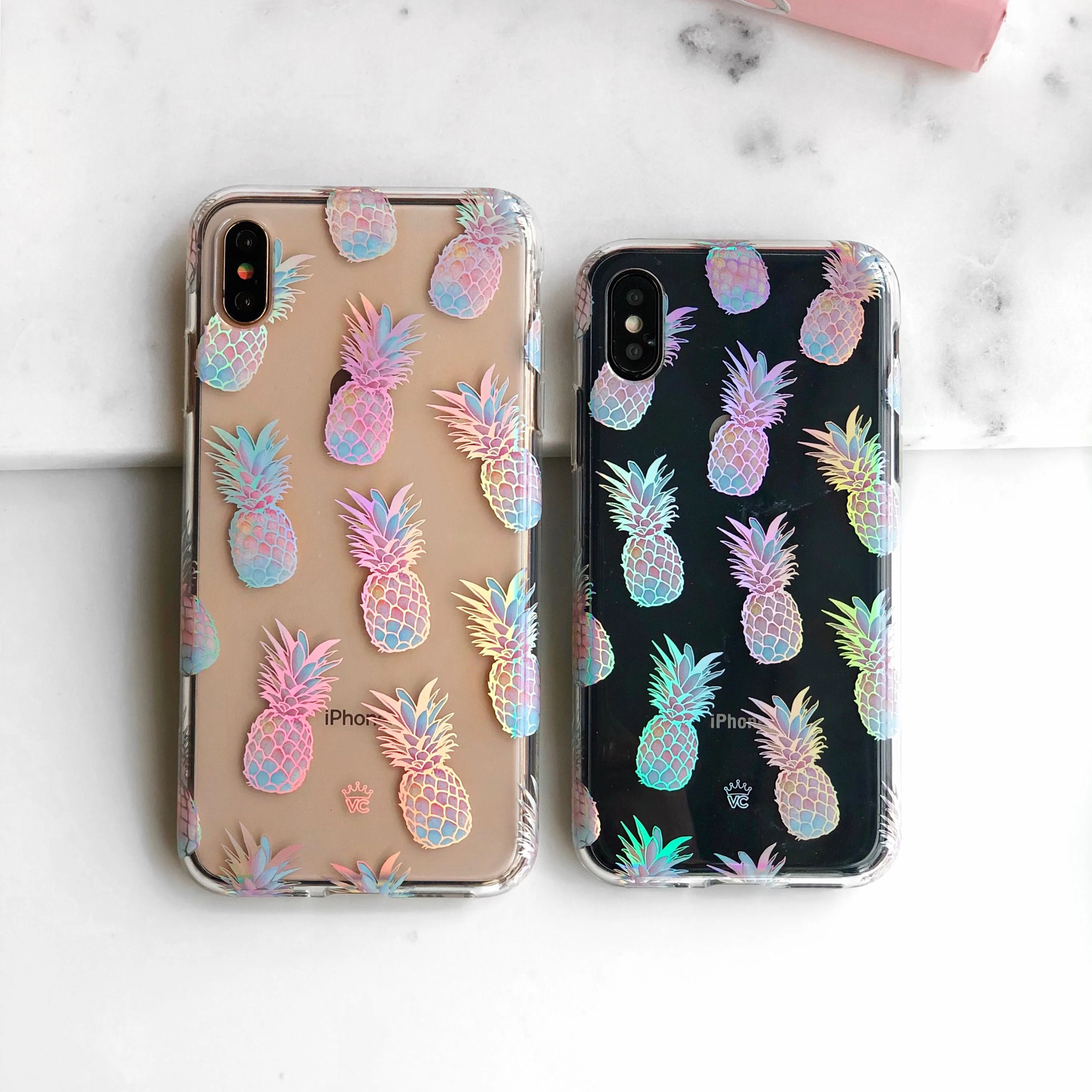 Pineapple Holo iPhone Case