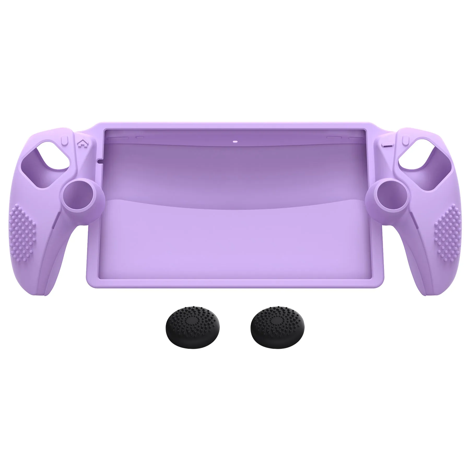 PlayVital 3D Studded Edition Anti-Slip Silicone Protective Case with Thumb Grips for PS Portal Remote Player - Mauve Purple - CYRPFP004