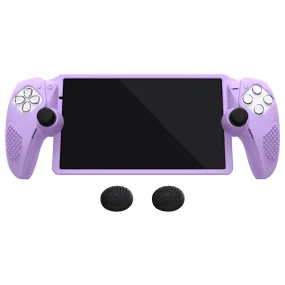 PlayVital 3D Studded Edition Anti-Slip Silicone Protective Case with Thumb Grips for PS Portal Remote Player - Mauve Purple - CYRPFP004