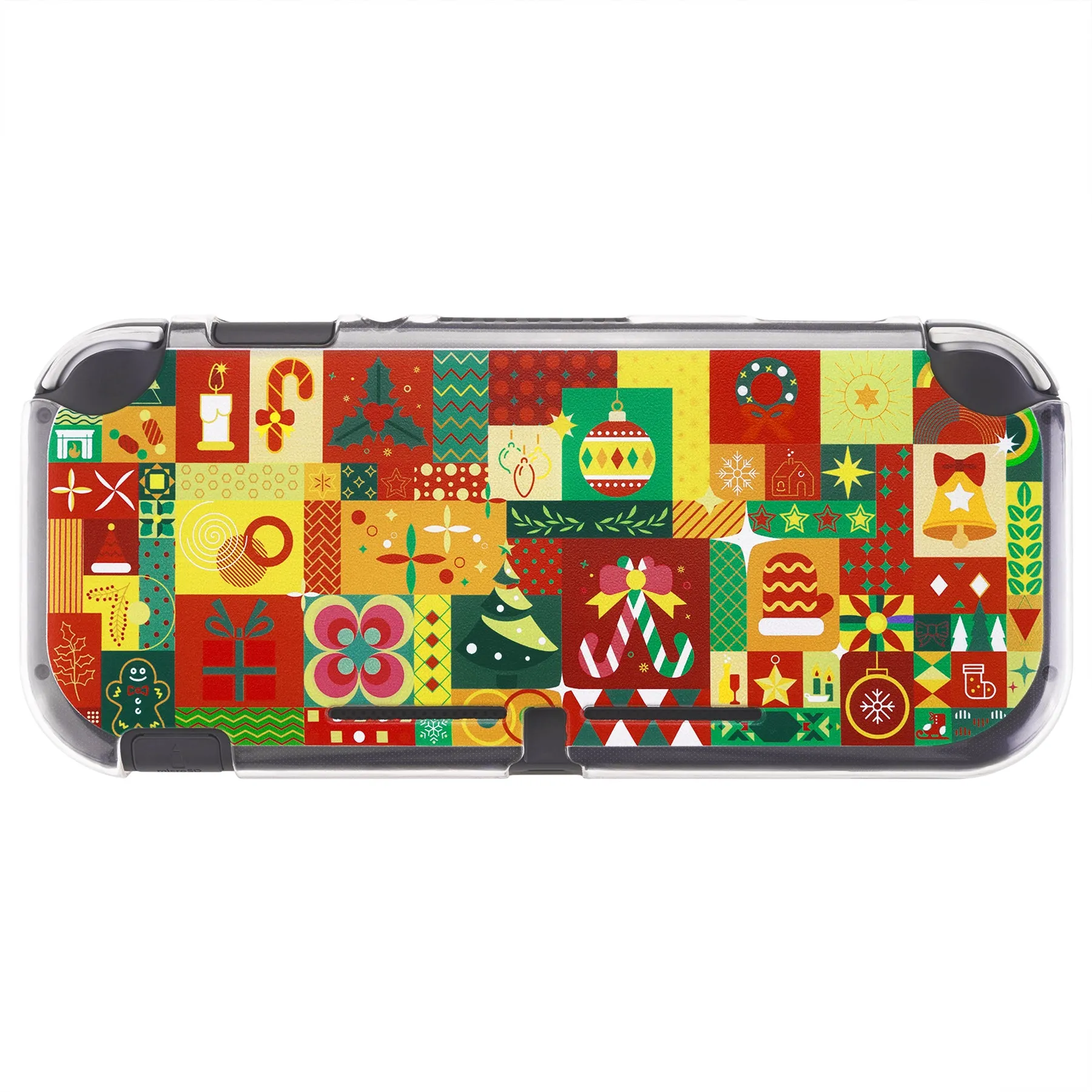 PlayVital Christmas Wrap Custom Protective Case for NS Switch Lite, Soft TPU Slim Case Cover for NS Switch Lite - LTU6033