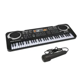 Portable 61 Key Electronic Piano Organ With Microphone Simulated Keyboard Music Instrument Toy Gift For Children Practice Learn