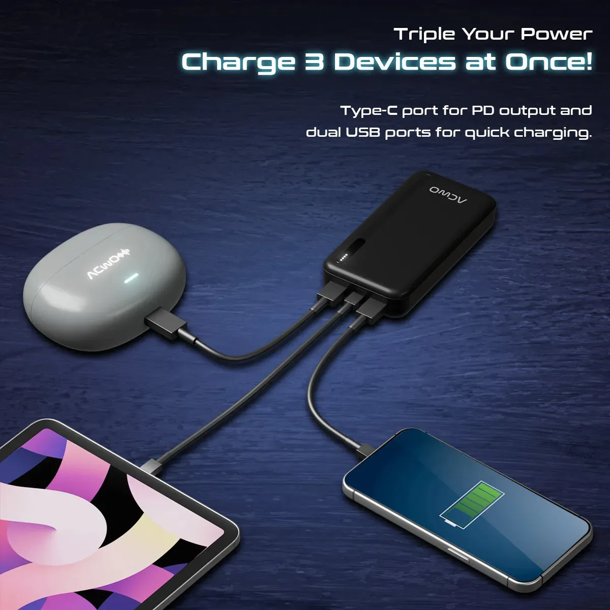 POwER 721 - 20000 mAh Fast Charging Powerbank With 22.5W Output