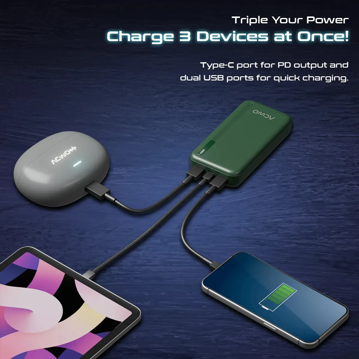 POwER 721 - 20000 mAh Fast Charging Powerbank With 22.5W Output