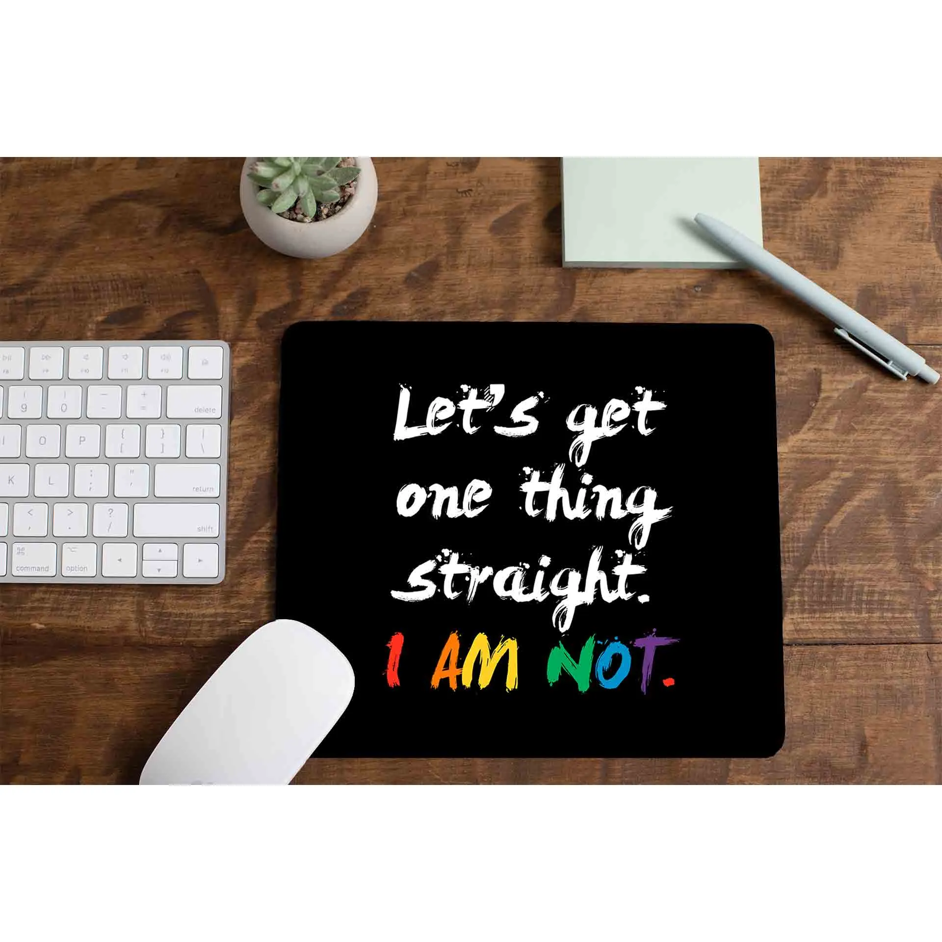 Pride Mousepad - Let's Get One Thing Straight