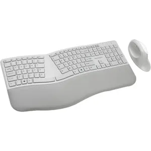 PRO FIT ERGONOMIC WIRELESS KEYBOARD AND MOUSE - GREY