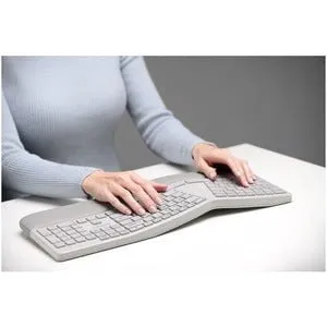 PRO FIT ERGONOMIC WIRELESS KEYBOARD AND MOUSE - GREY