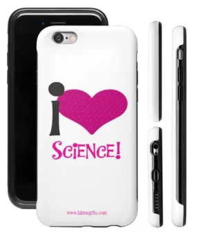 "I ♥ Science" (pink) - Protective iPhone 6/6s Case