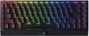 Razer Keyboard BlackWidow V3 Mini HyperSpeed 65% Wireless Mechanical Gaming Keyboard: HyperSpeed Wireless Technology - Green Mechanical Switches- Tactile & Clicky - Doubleshot ABS keycaps - 200Hrs Battery Life