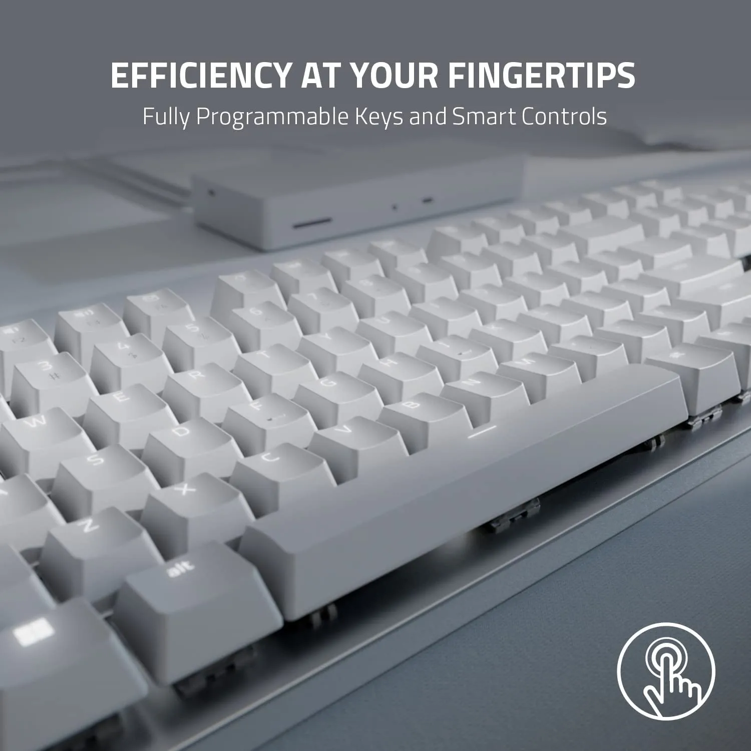 Razer Keyboard Pro Type Ultra Wireless Mechanical Keyboard: Silent, Linear Switches - Ergonomic Design - Hyperspeed Technology - Connect up to 4 Devices - Fully Programmable Keys & Smart Controls