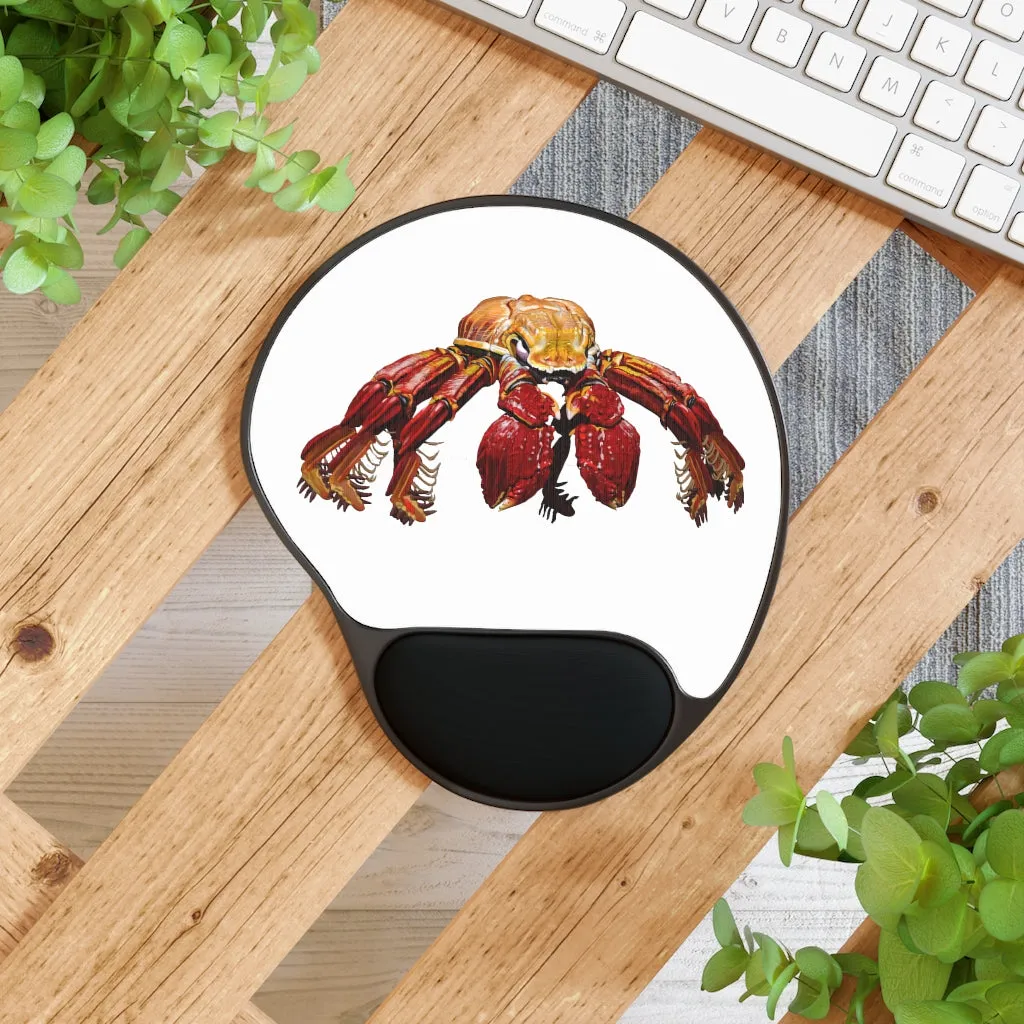 Red Crab Mouse Pad With Wrist Rest