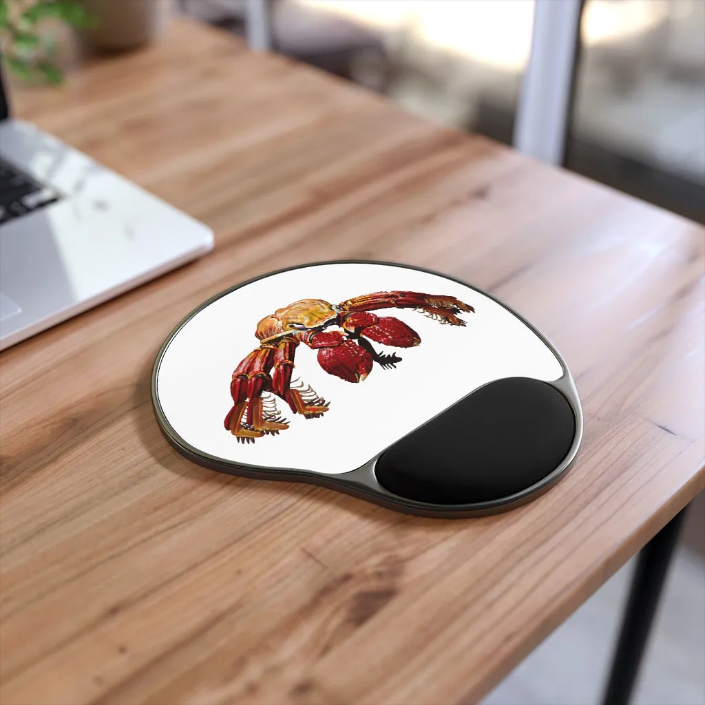 Red Crab Mouse Pad With Wrist Rest