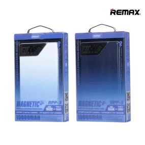 REMAX MAGNETIC WIRELESS CHARGING POWER BANK 10000MAH 15W RPP-3 SUPPORT 22.5W FAST CHARGING