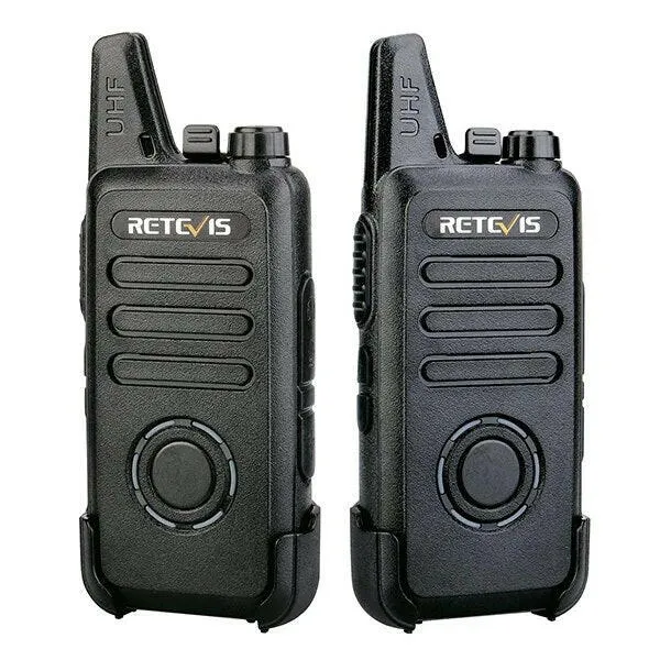 RETEVIS RT22S Handsfree Walkie Talkie 2pcs RT22 Upgrade VOX Hidden Display Two-way Radio Transceiver Walkie-talkies FRS 462MHz