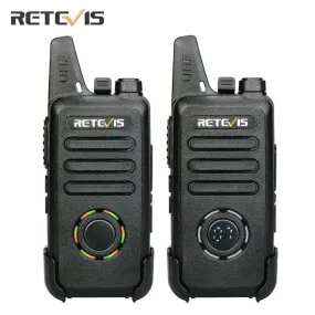 RETEVIS RT22S Handsfree Walkie Talkie 2pcs RT22 Upgrade VOX Hidden Display Two-way Radio Transceiver Walkie-talkies FRS 462MHz