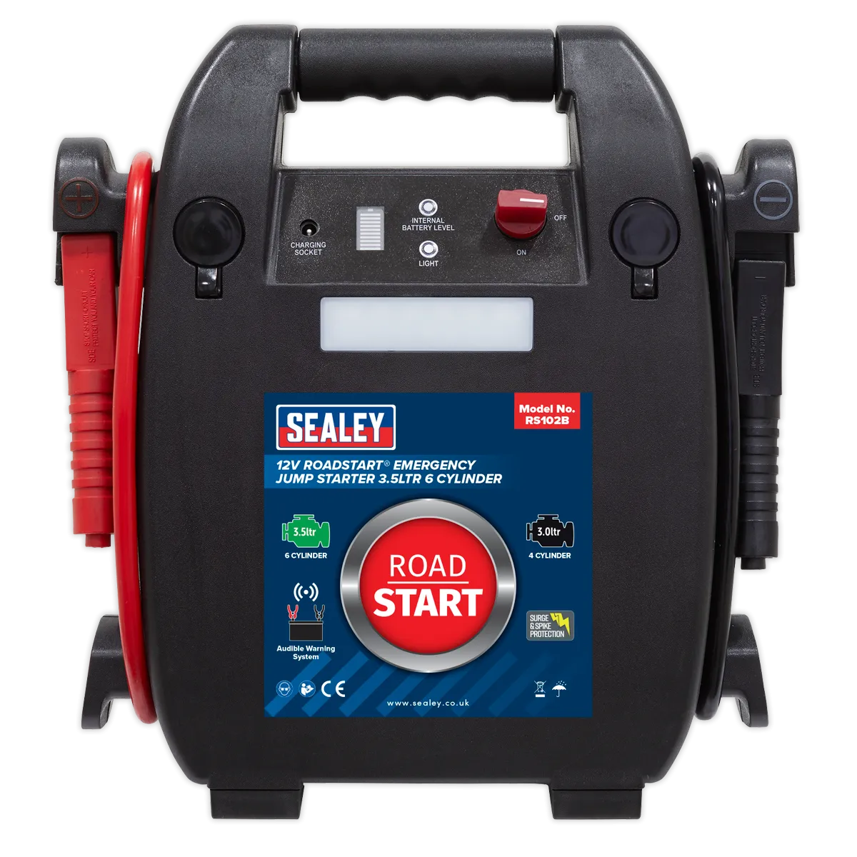 RoadStart¨ Emergency Jump Starter 12V 3.5L 6 Cylinder