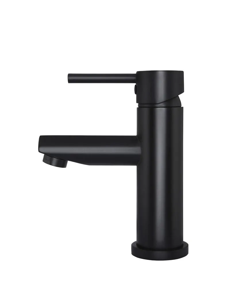 Round Basin Mixer - Matte Black