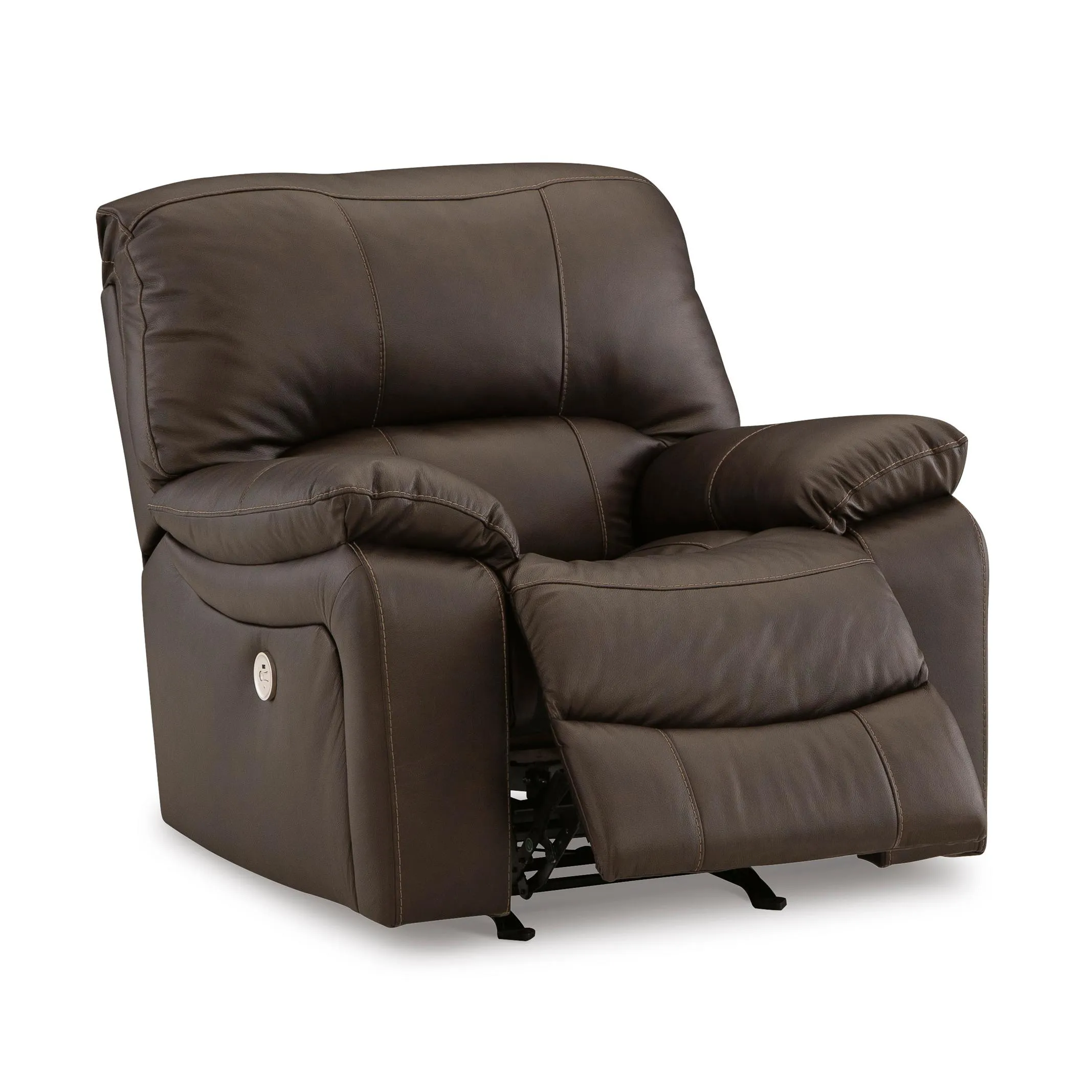 Signature Design by Ashley Leesworth Power Rocker Leather Match Recliner U4380898