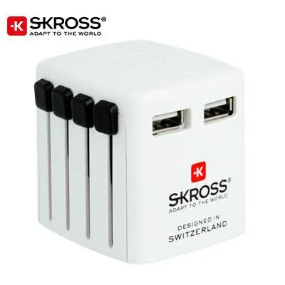 SKROSS Travel Adaptor World USB Charger