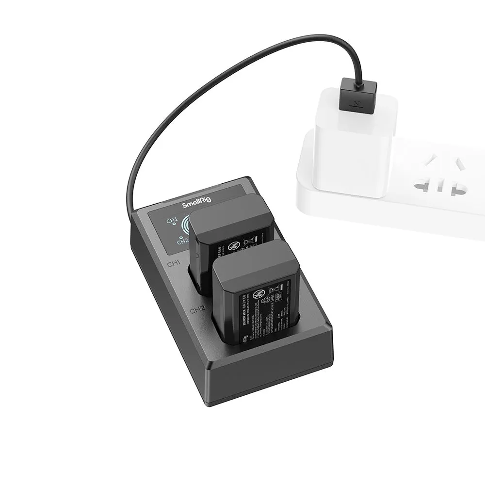 SmallRig NP-FW50 Camera Battery and Charger Kit 3818 (Black)