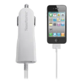 SmartSeries 2.1A Car Charger with USB Port and 30-Pin Charging Cable