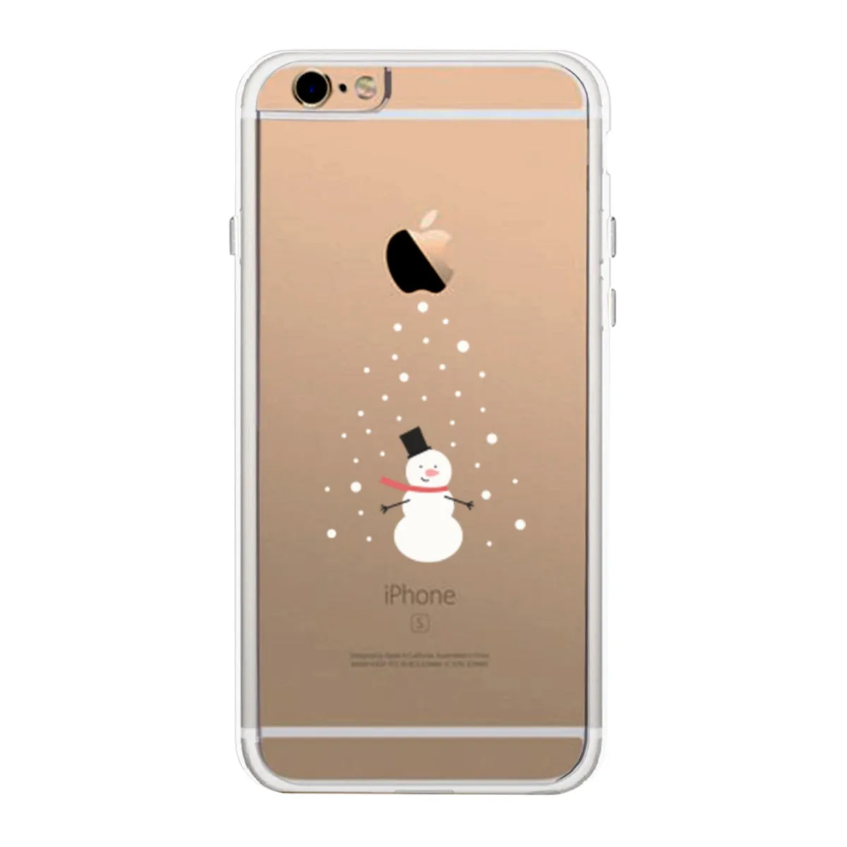 Snowing Snowman Phone Case Cute Clear Phonecase