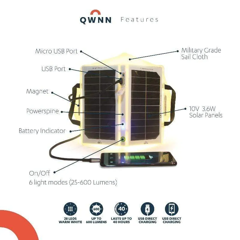 Solar-Powered Light   Power Bank: Solar QWNN