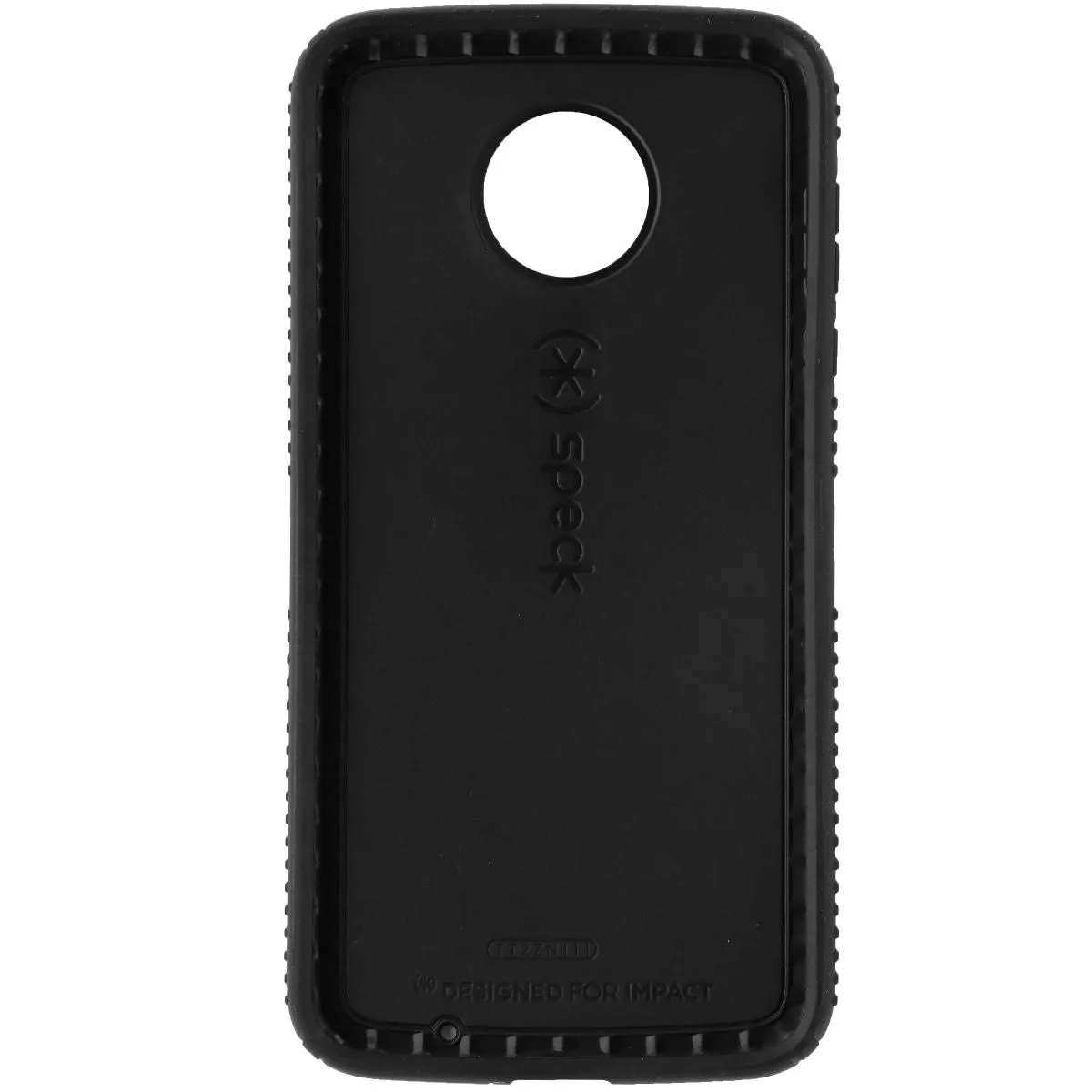 Speck Presidio Grip Series Protective Case Cover for Moto Z2 Force - Black Black