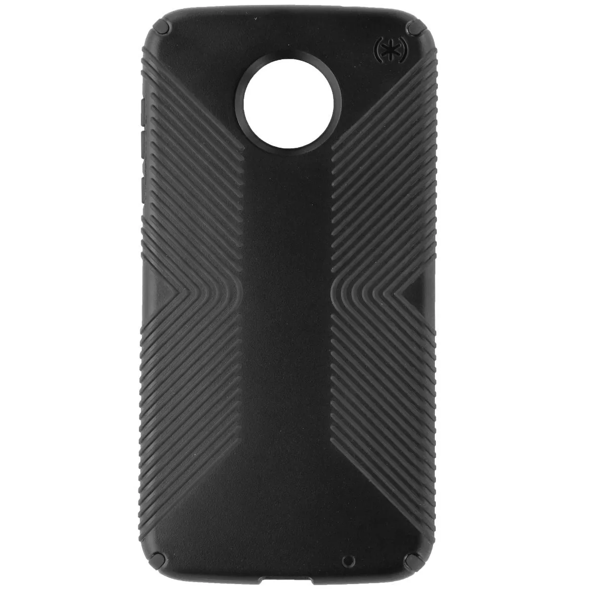 Speck Presidio Grip Series Protective Case Cover for Moto Z2 Force - Black Black