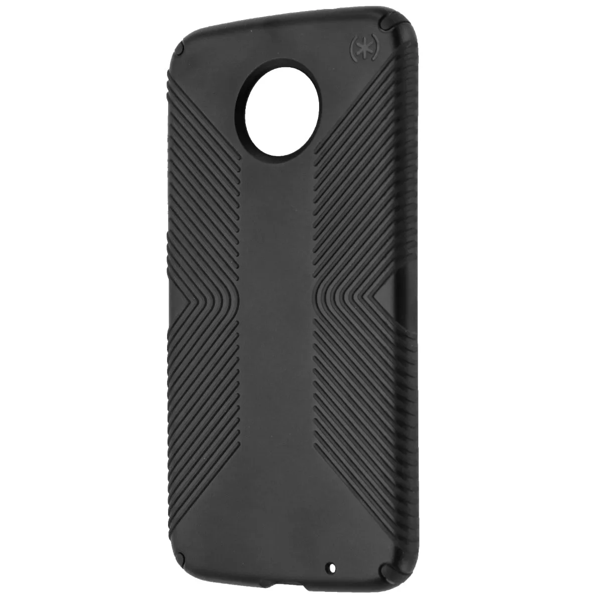 Speck Presidio Grip Series Protective Case Cover for Moto Z2 Force - Black Black