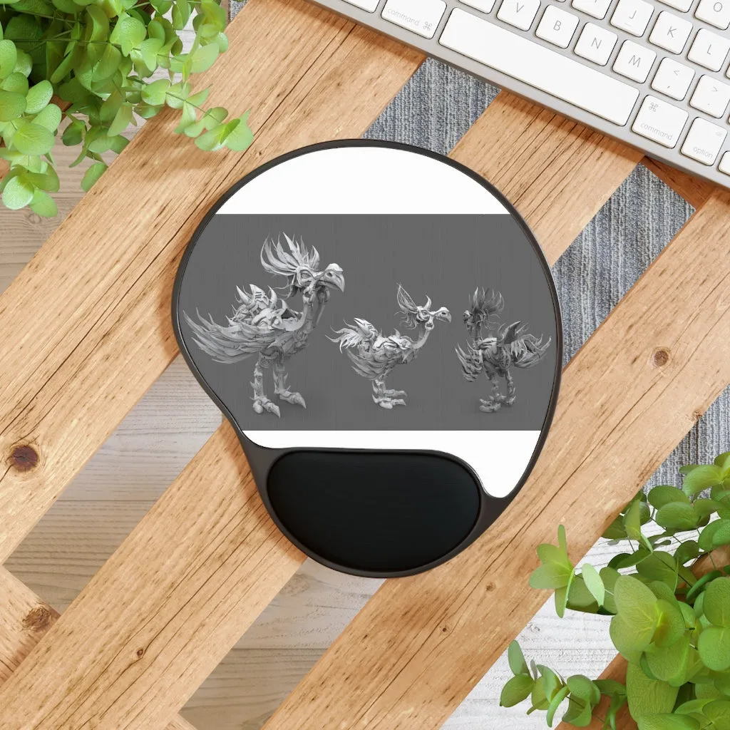 Squawkers the Ostrich Mount Mouse Pad With Wrist Rest